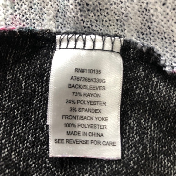 Beautees Kid’s Gauzy 3/4 Sleeve Elephant Tee - Picture 6 of 7